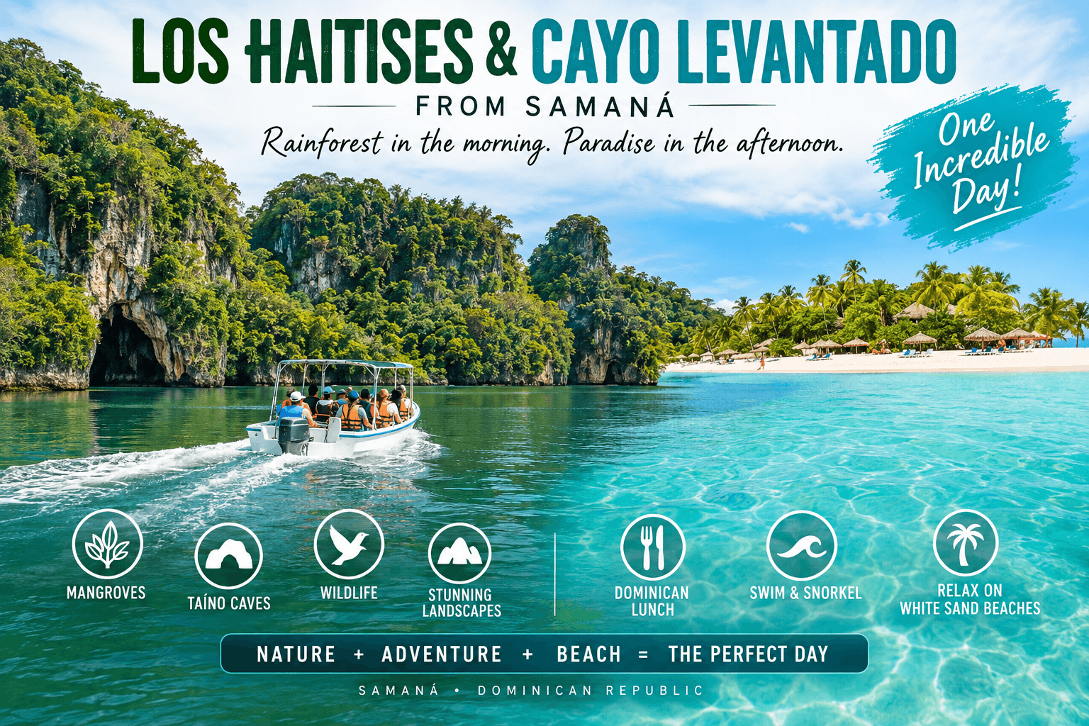 Samaná'dan Los Haitises ve Cayo Levantado: Tur Rehberi 2026